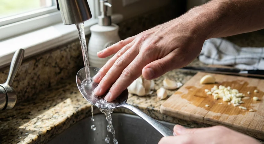 Rub Your Hands on Stainless Steel