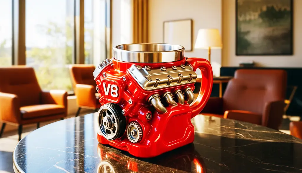 V8 Engine Mug